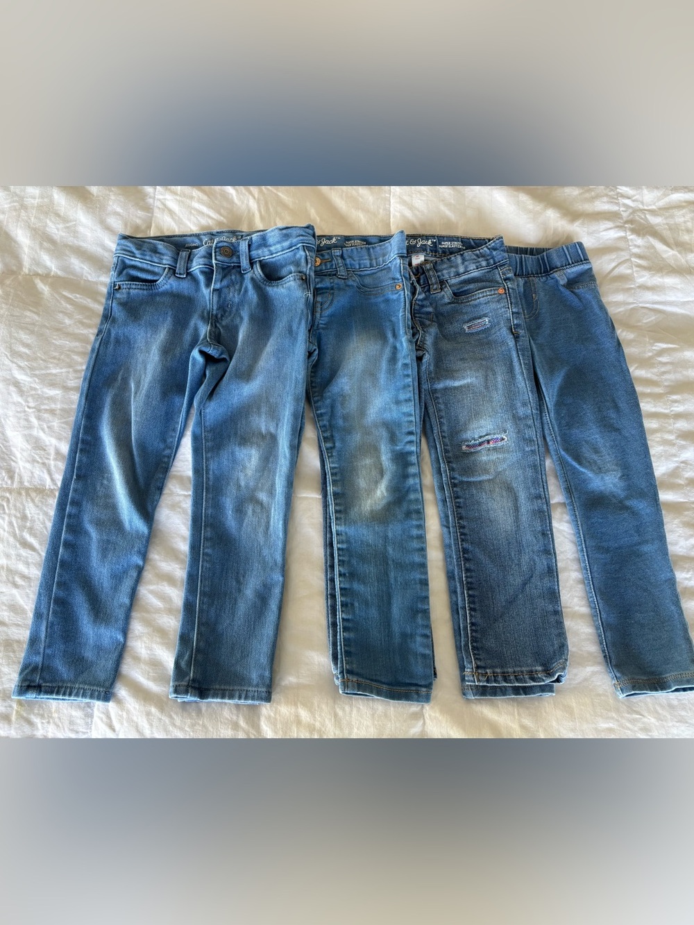 Cat & Jack Girls 4T Blue Denim Jegging Skinny Jeans Stretch
